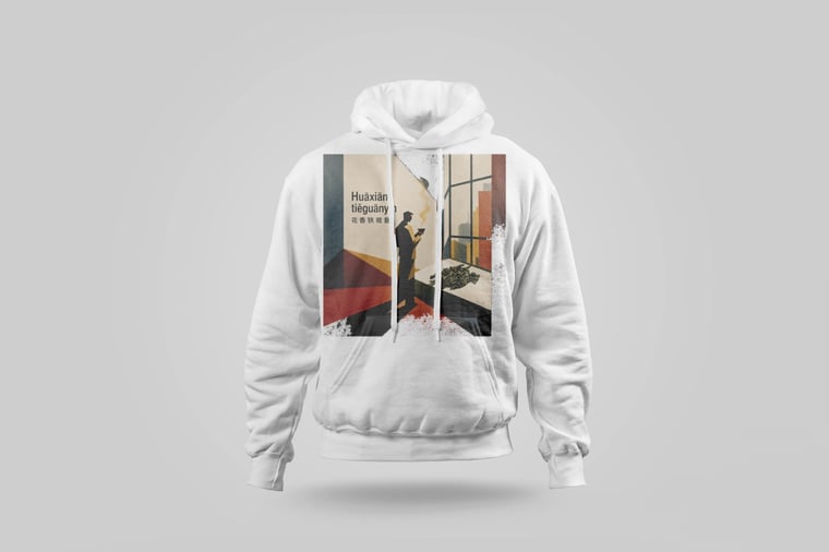 Hoodie — Floral Tie Guan Yin